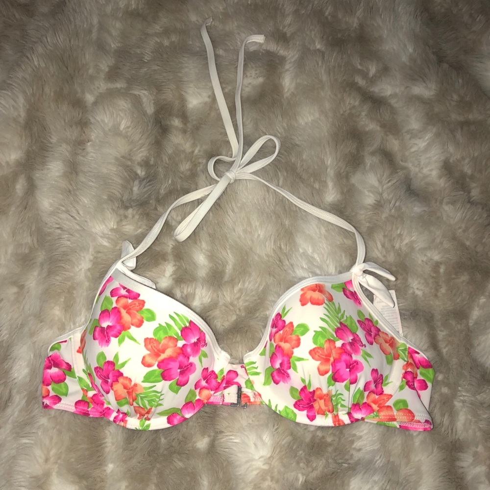 Floral Hollister bikini top